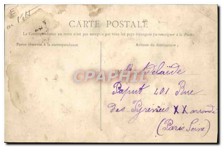 CPA Auvergne Blanchisseuses de Nohanent Vache TOP — Verso