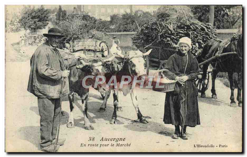 Auvergne — En route pour le Marché — L'Hirondelle - Paris, n°38