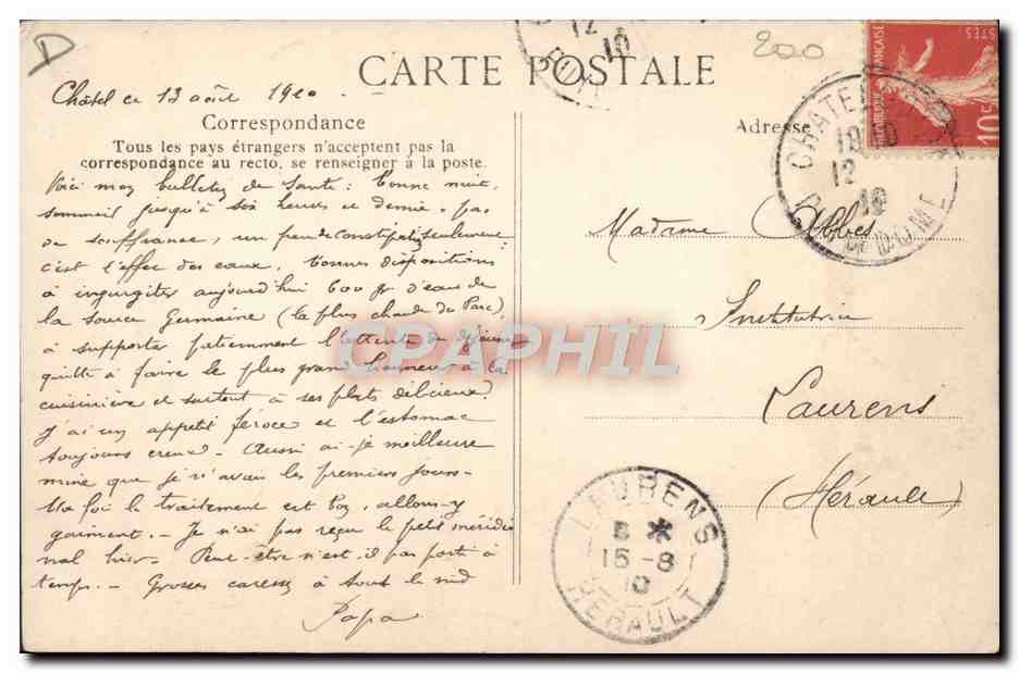 CPA Auvergne Paysannes auvergnates Ane mule Folklore TOP — Rückseite