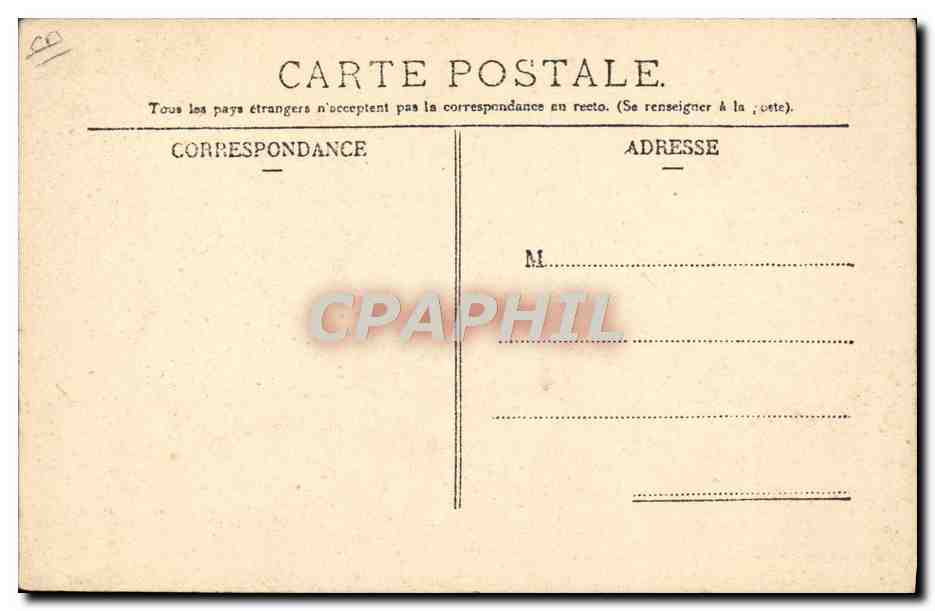 Sur les Routes d'Auvergne — scène de voyage à ânes — L'Hirondelle - Paris, n°55 — Verso