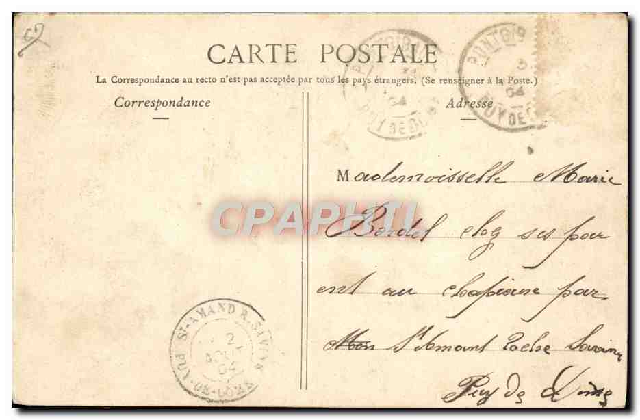 Auvergnate et sa Chèvre — Clermont-Ferrand, Lib. Bougé-Béal, n°288 — Reverso