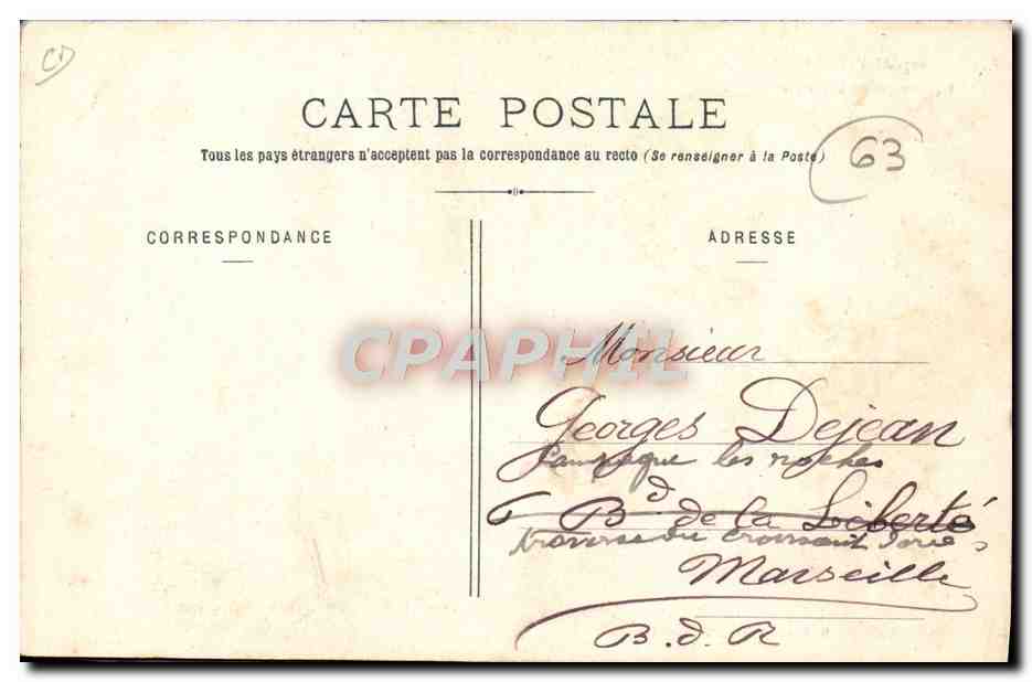 Un groupe de Brayaudes — Auvergne — G. Delaunay, édit., Clermont-Ferrand — Reverso