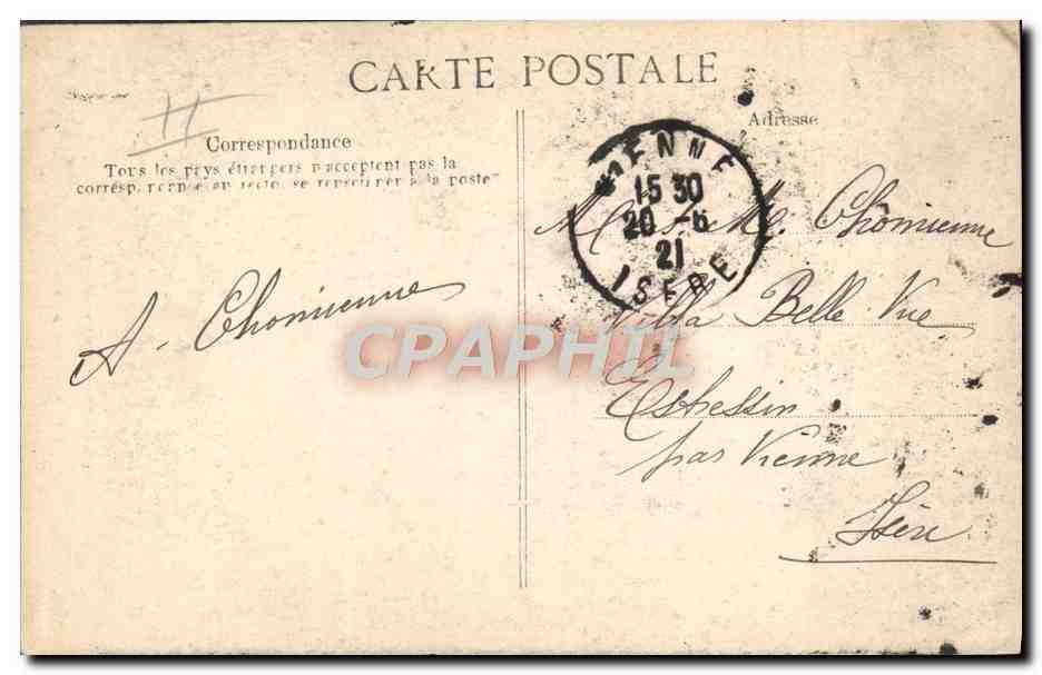 CPA Auvergne Vieux paysan Folklore — Rückseite
