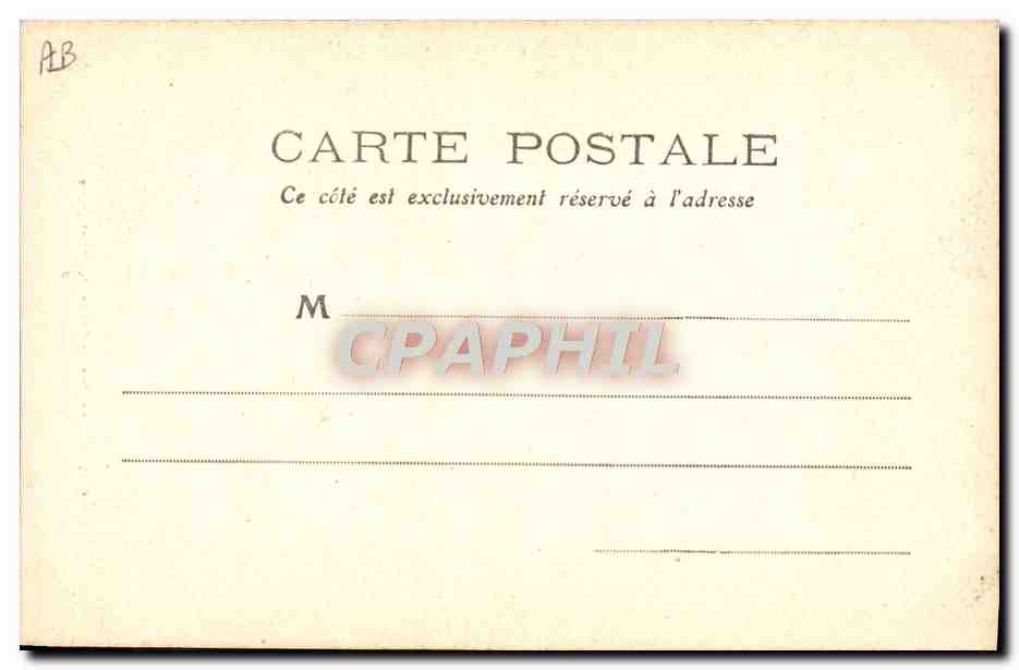CPA Type des environs du Mont Dore et de la Bourboule Folklore Auvergne — Verso