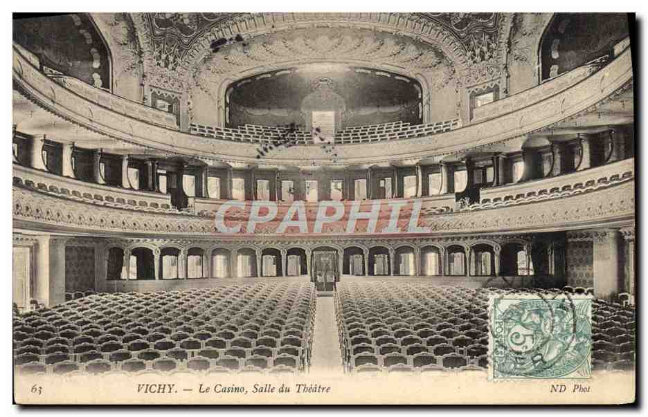 CPA Vichy Le casino Salle de Theatre 