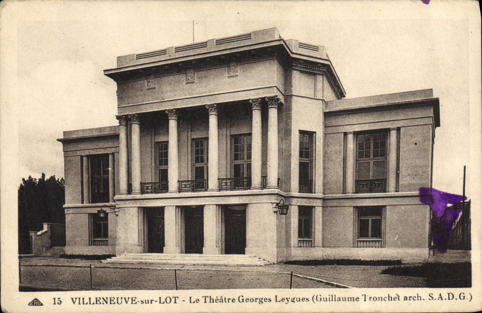 CPA Theatre Villeneuve sur Lot Le theatre Georges Leygues