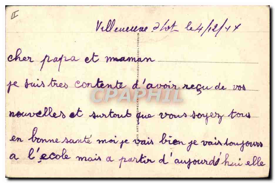 CPA Theatre Villeneuve sur Lot Le theatre Georges Leygues — Verso