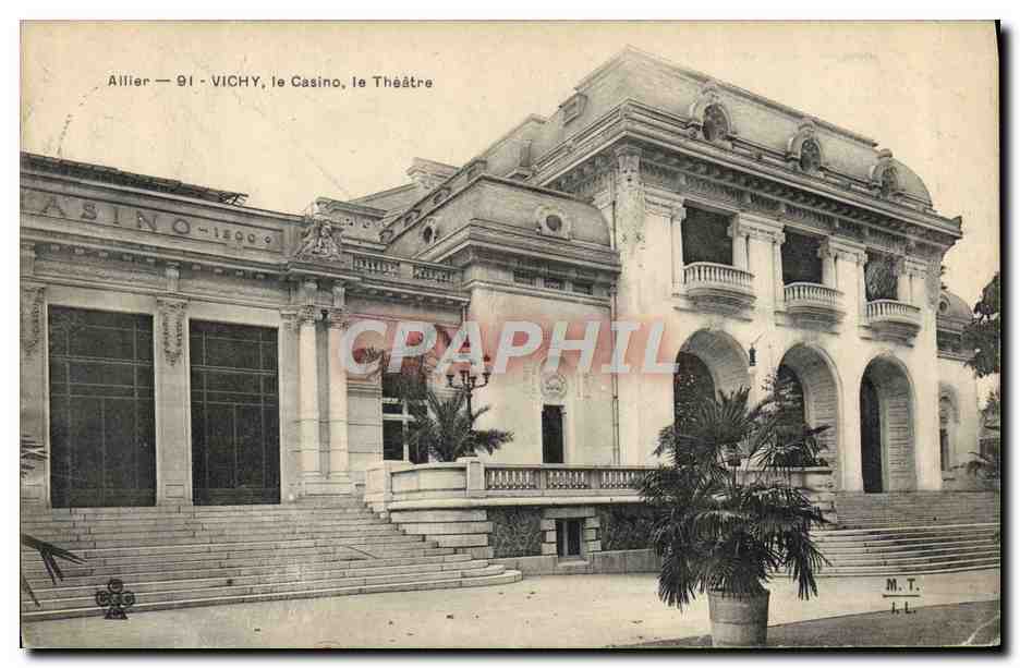 CPA Vichy Le casino Le Theatre 