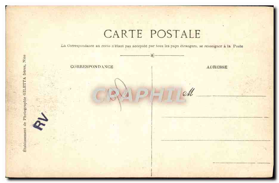 CPA Theoule Pointe de l'aiguille Esterel — Rückseite
