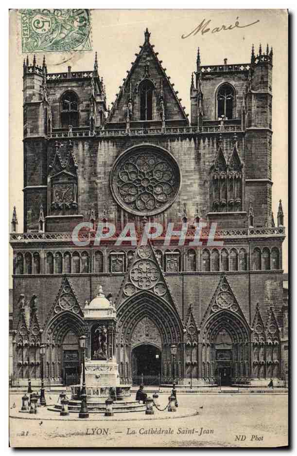 CPA Lyon La Cathedrale Saint Jean