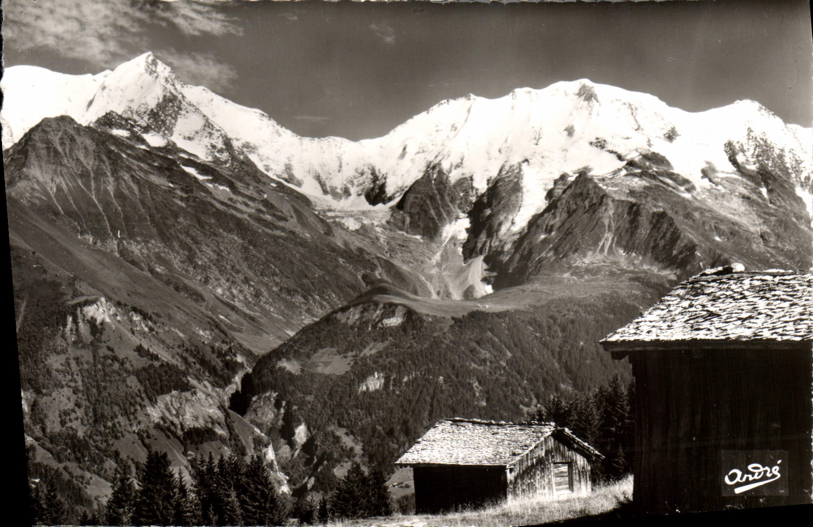 Paysages alpestres — Vieux chalets en haute montagne — Éditions SPADÈM, n° 1542