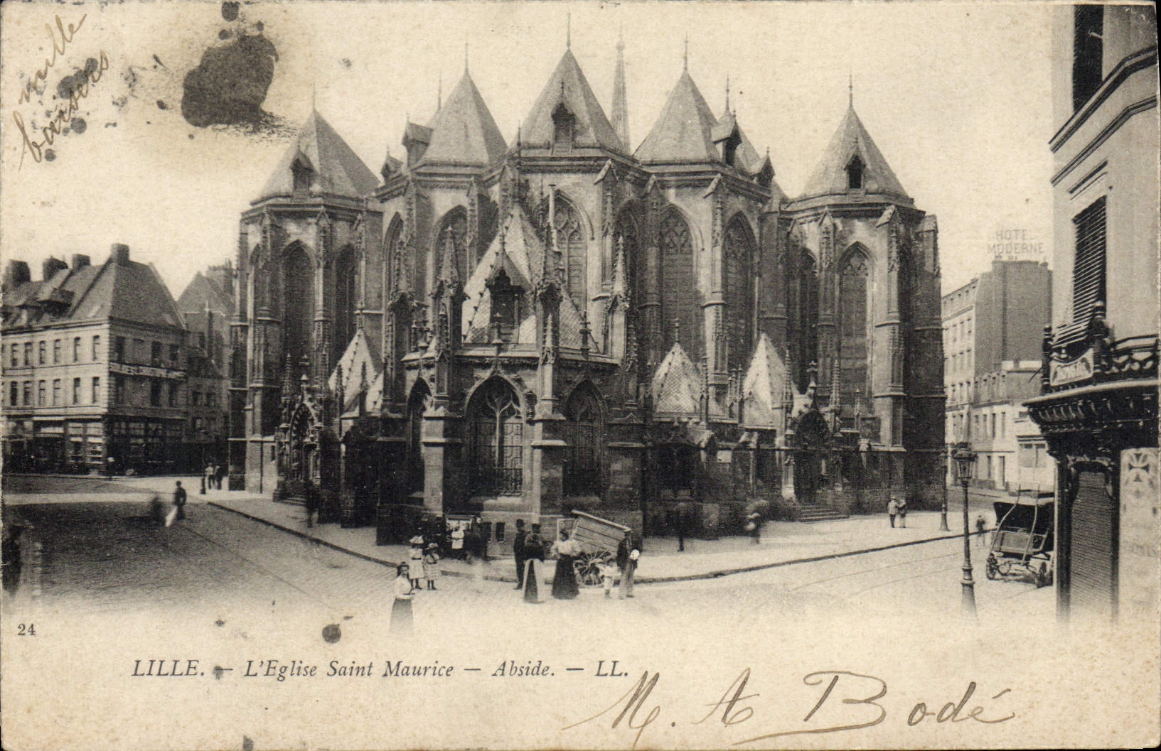 Lille — L'Église Saint Maurice — Abside — LL. — Éditeur Bode