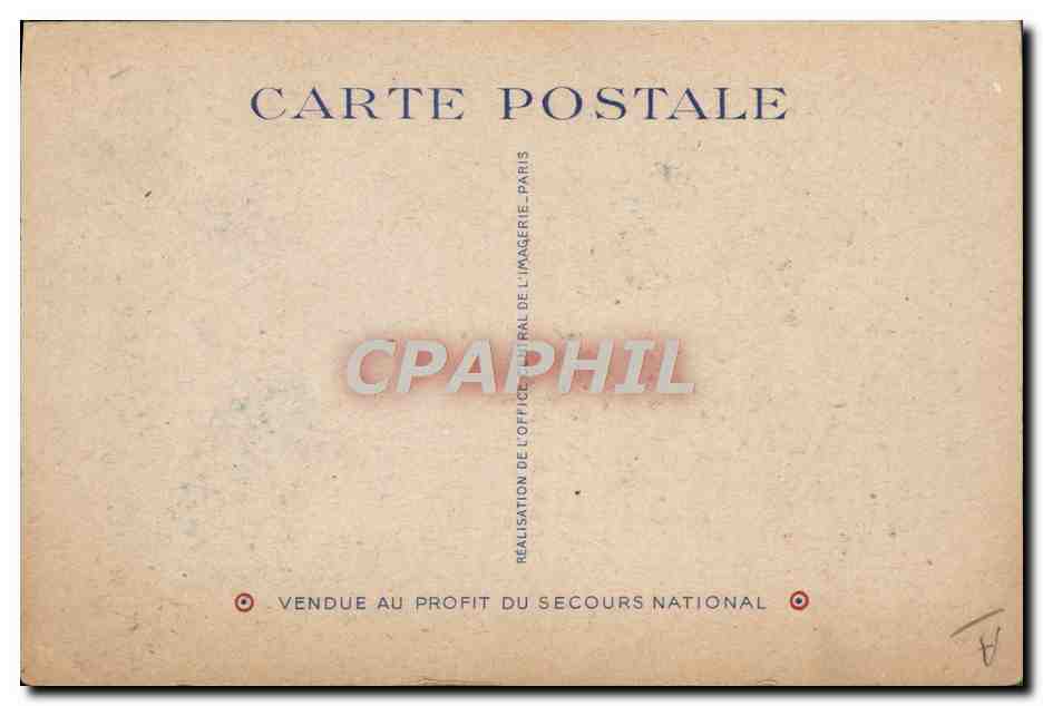 CPA Secours aux aveugle — Rückseite