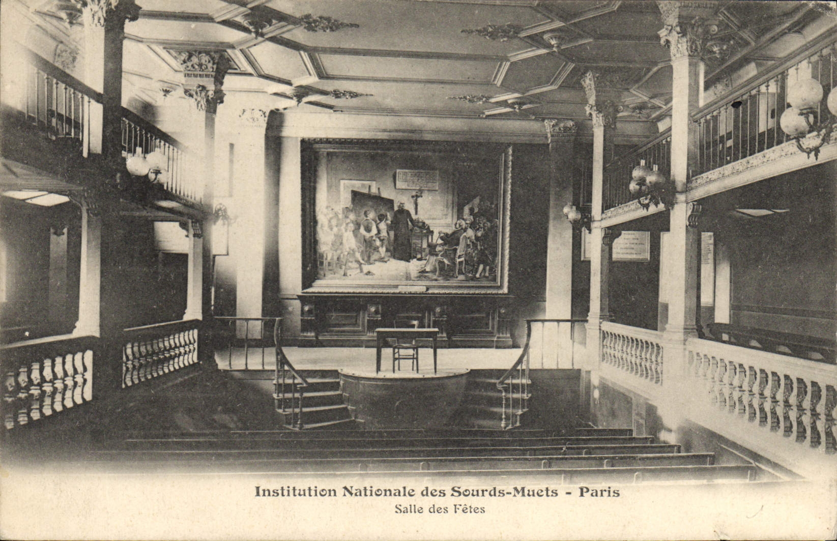 Institution Nationale des Sourds-Muets - Paris — Salle des Fêtes — éditeur non visible