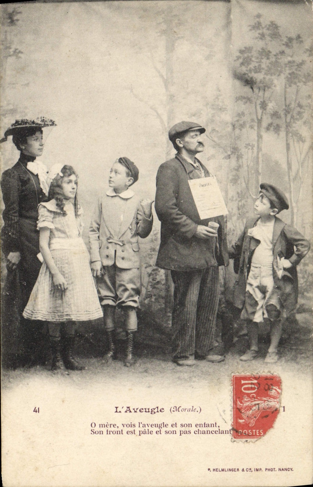 CPA L'aveugle 