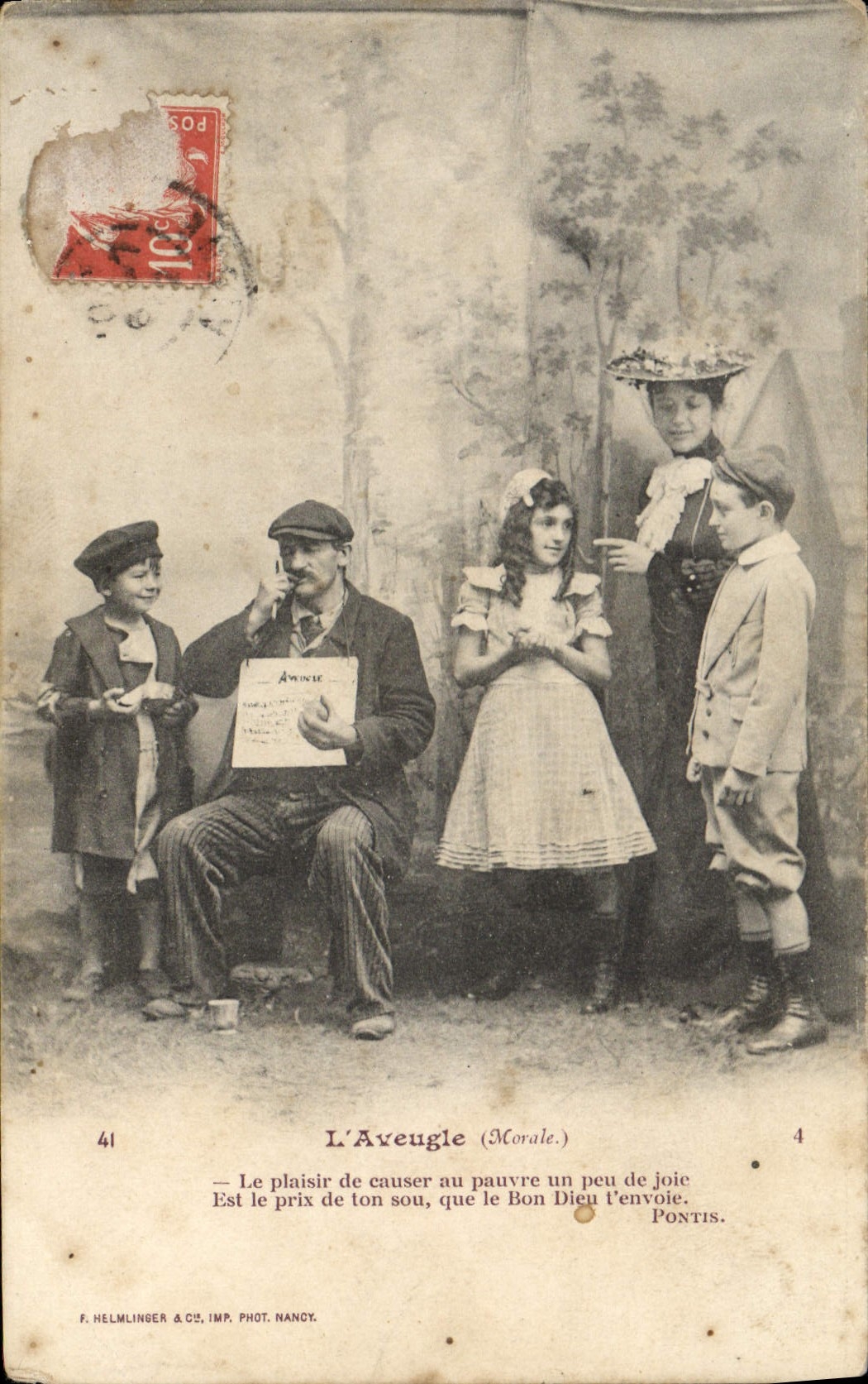 CPA L'aveugle 