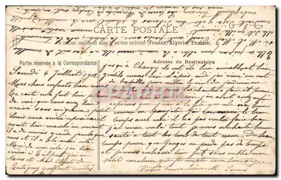 CPA L'aveugle  — Rückseite