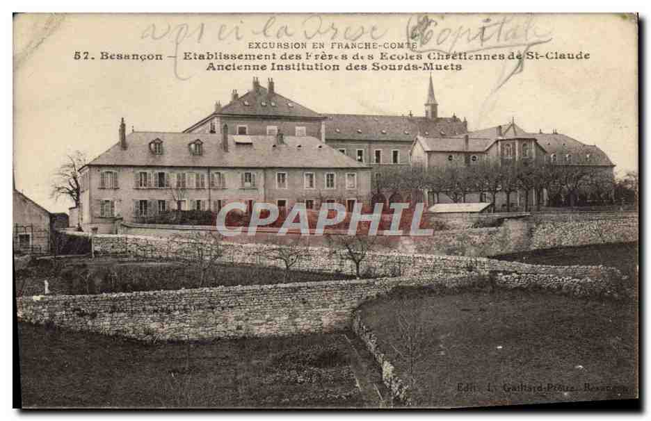 Besançon — Ancienne Institution des Sourds-Muets — Éditeur L. Gailhard-Préaux, Besançon