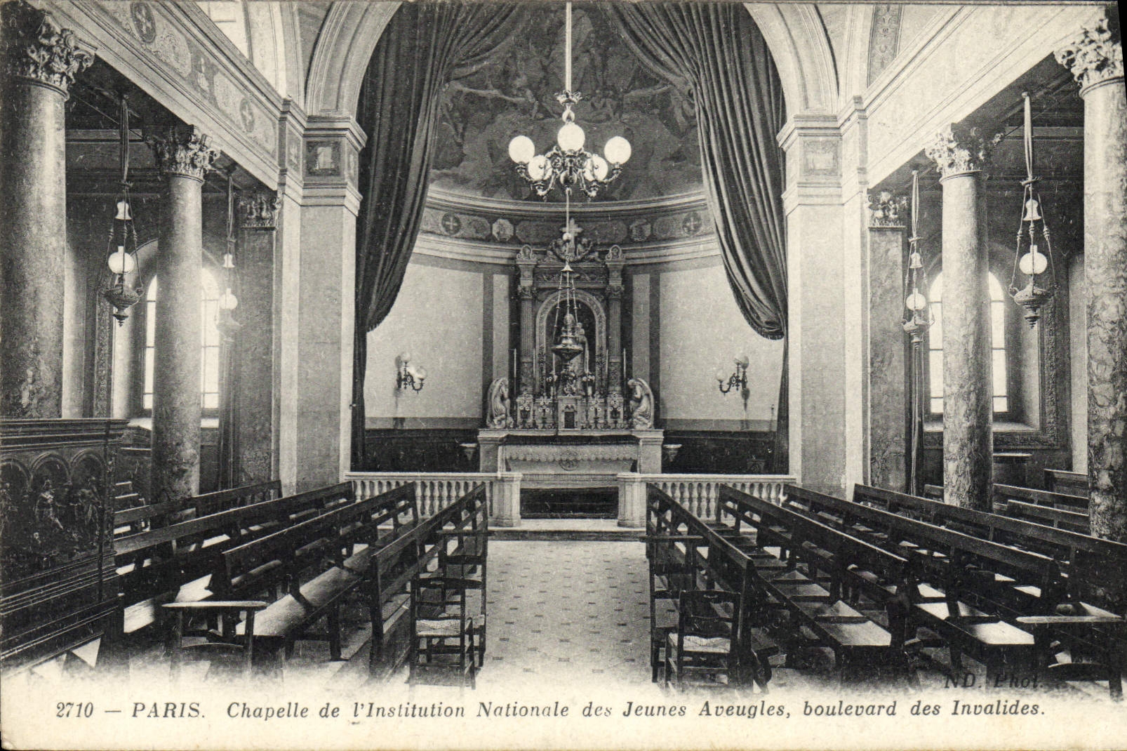 Chapelle de l'Institution Nationale des Jeunes Aveugles — boulevard des Invalides — ND. Phot. 2710