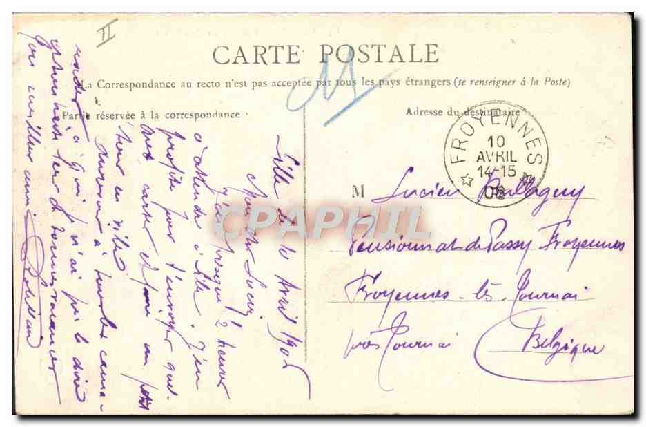 CPA Lille Faculte de medecine et de pharmacie  — Rückseite