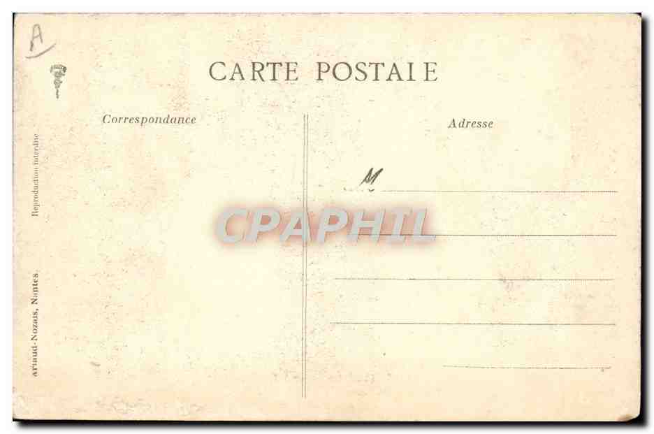 Pharmacie de l'Hôpital anglais — 1914 — Arminal Nozais, Nantes — Reverso