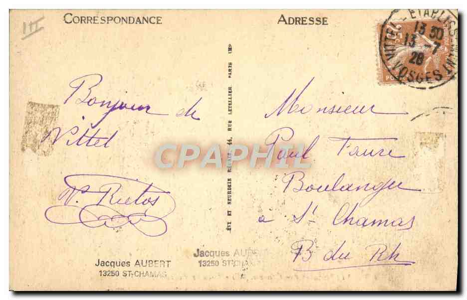 VITTEL — Les Courses — Le Dernier Tournant — LL — Reverso