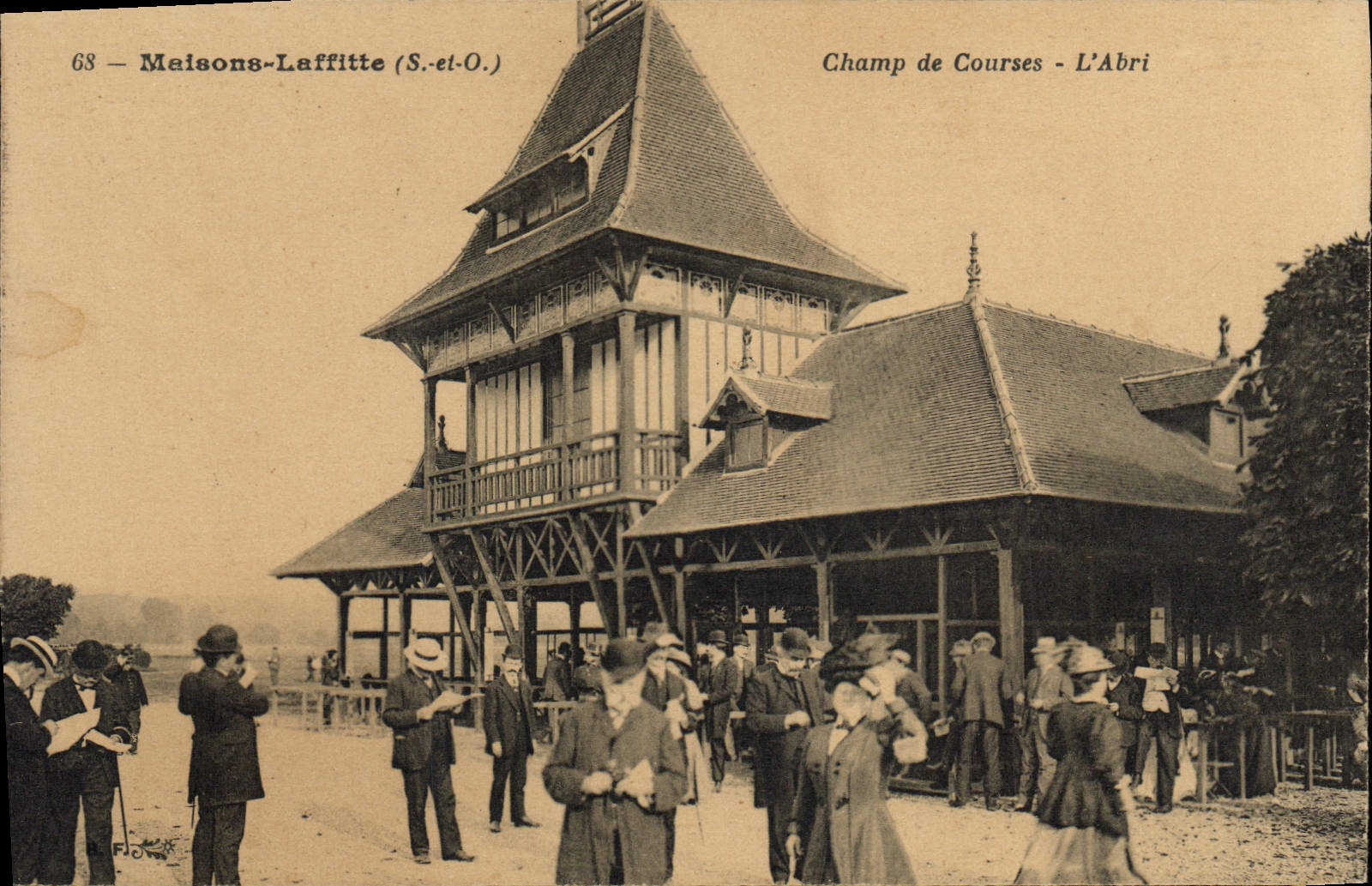 CPA Cheval Equitation Hippisme Maisons laffitte Champ de courses L'abri