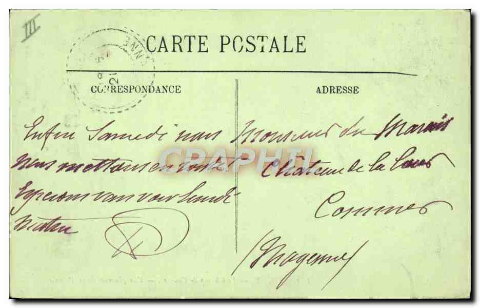 CPA Cheval Equitation Hippisme Vichy Champ de courses Vue generale de la pelouse  — Verso