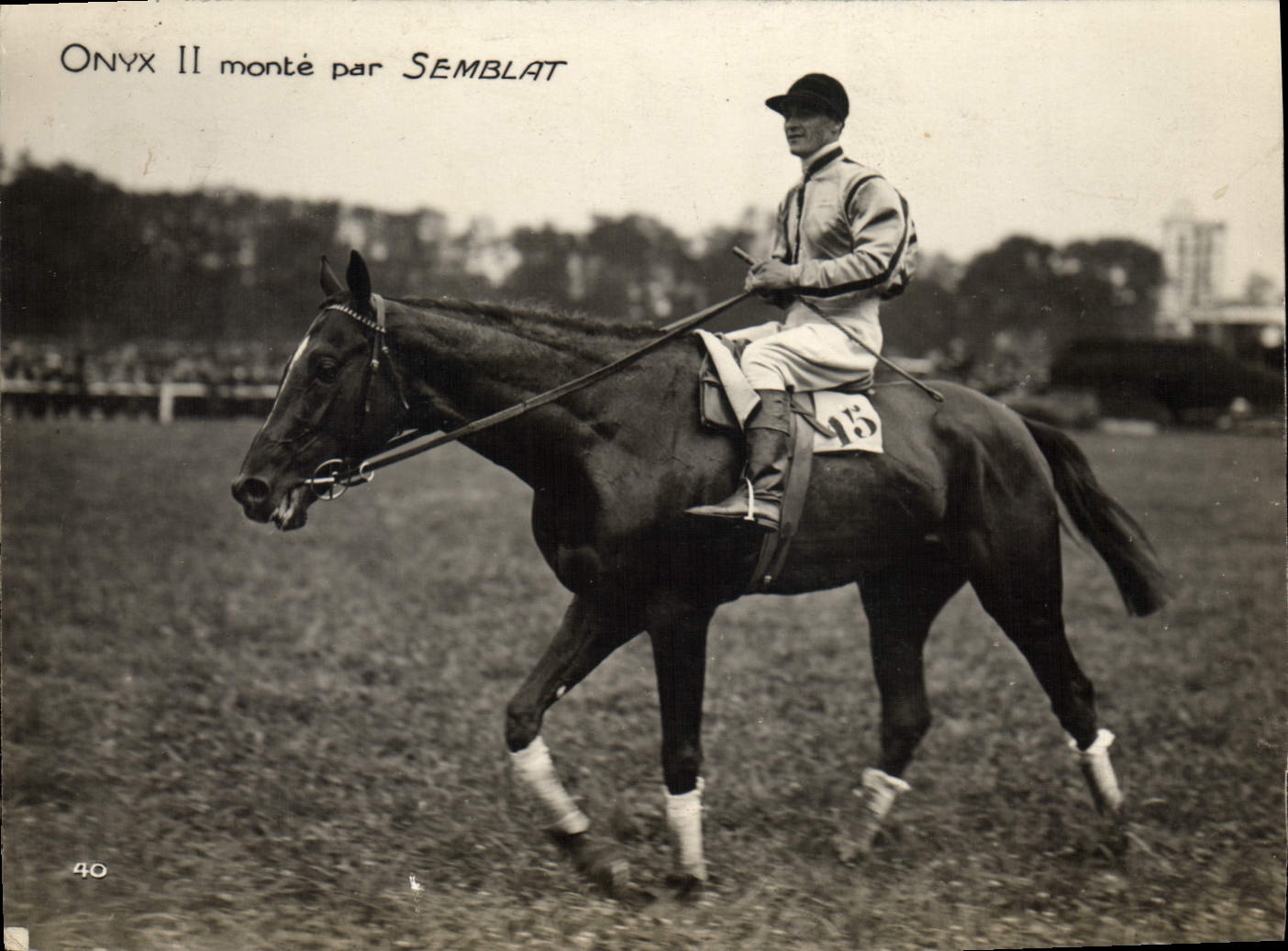 CPA Cheval Equitation Hippisme Onyx II monte par Semblat 