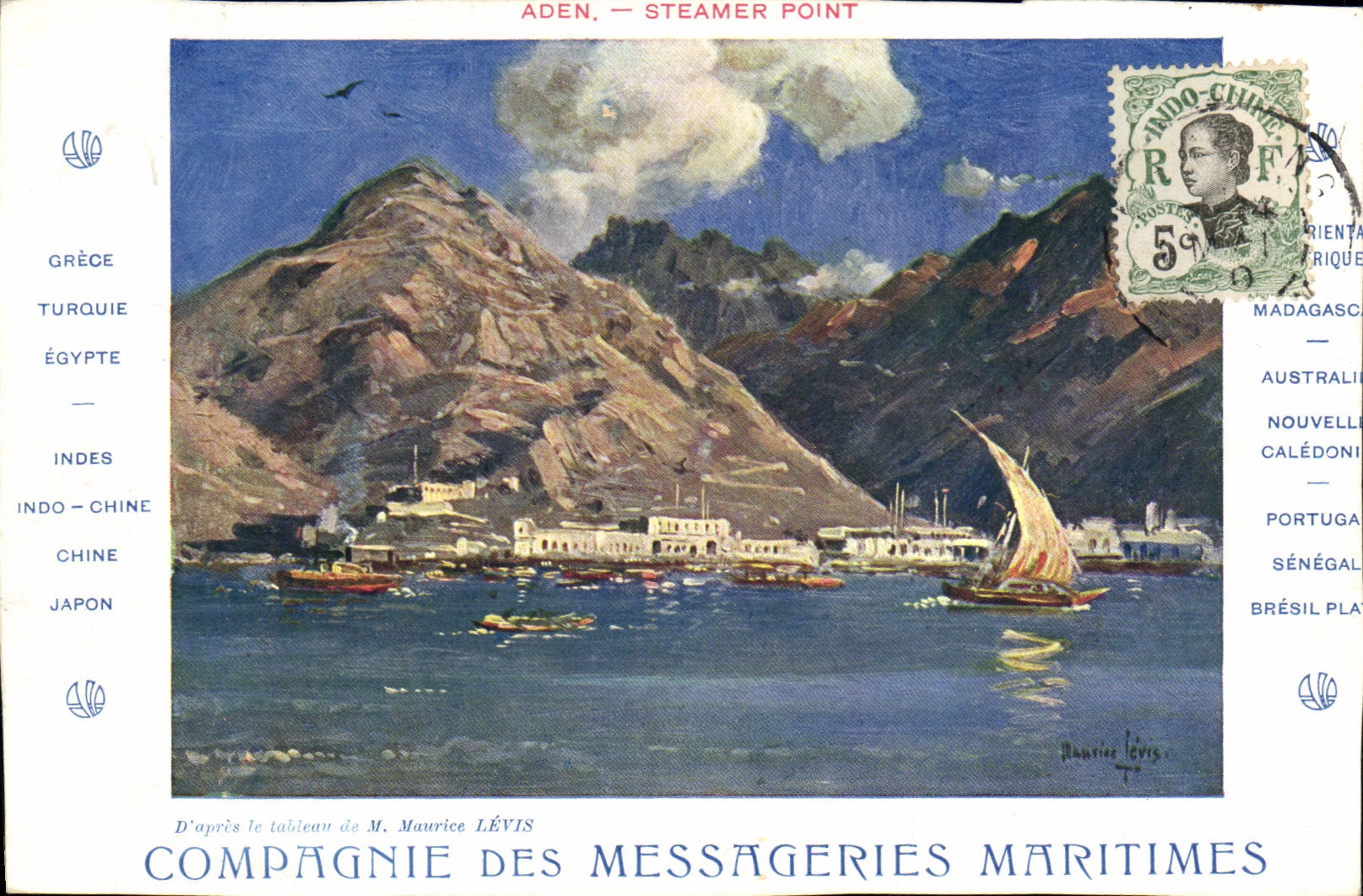 Aden — Steamer Point — Compagnie des Messageries Maritimes