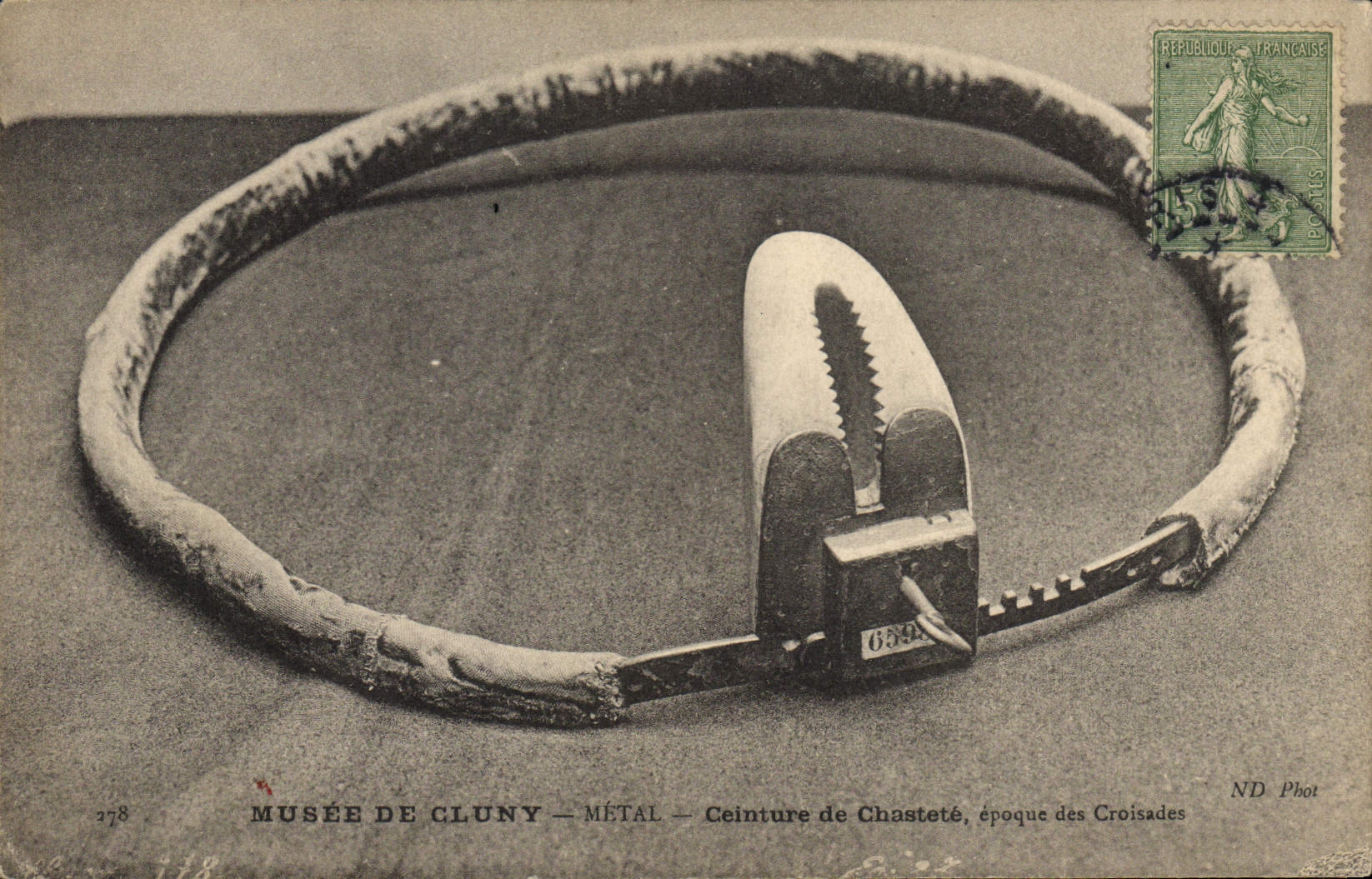Museo di Cluny — Cintura di Castità, epoca delle Crociate — ND Phot