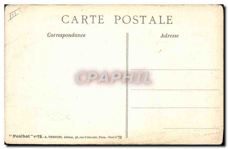Enfants sur une rue — scène de rue — éditeur A. Ternois, n°78 — Verso