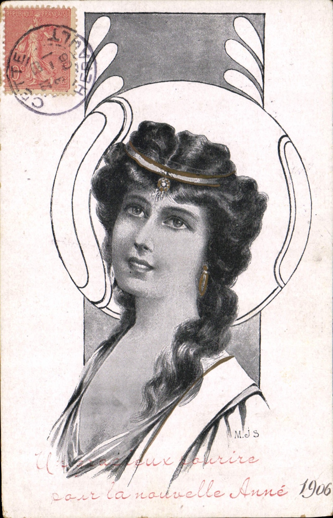 CPA Fantaisie Illustrateur Femme 