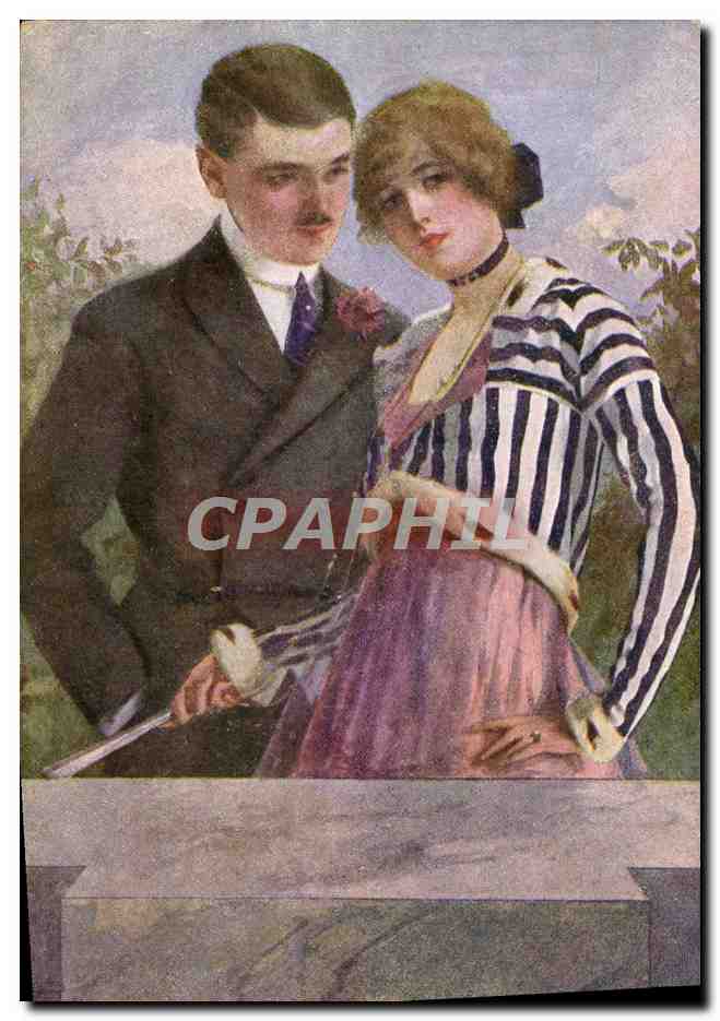 CPA Fantaisie Illustrateur Femme 