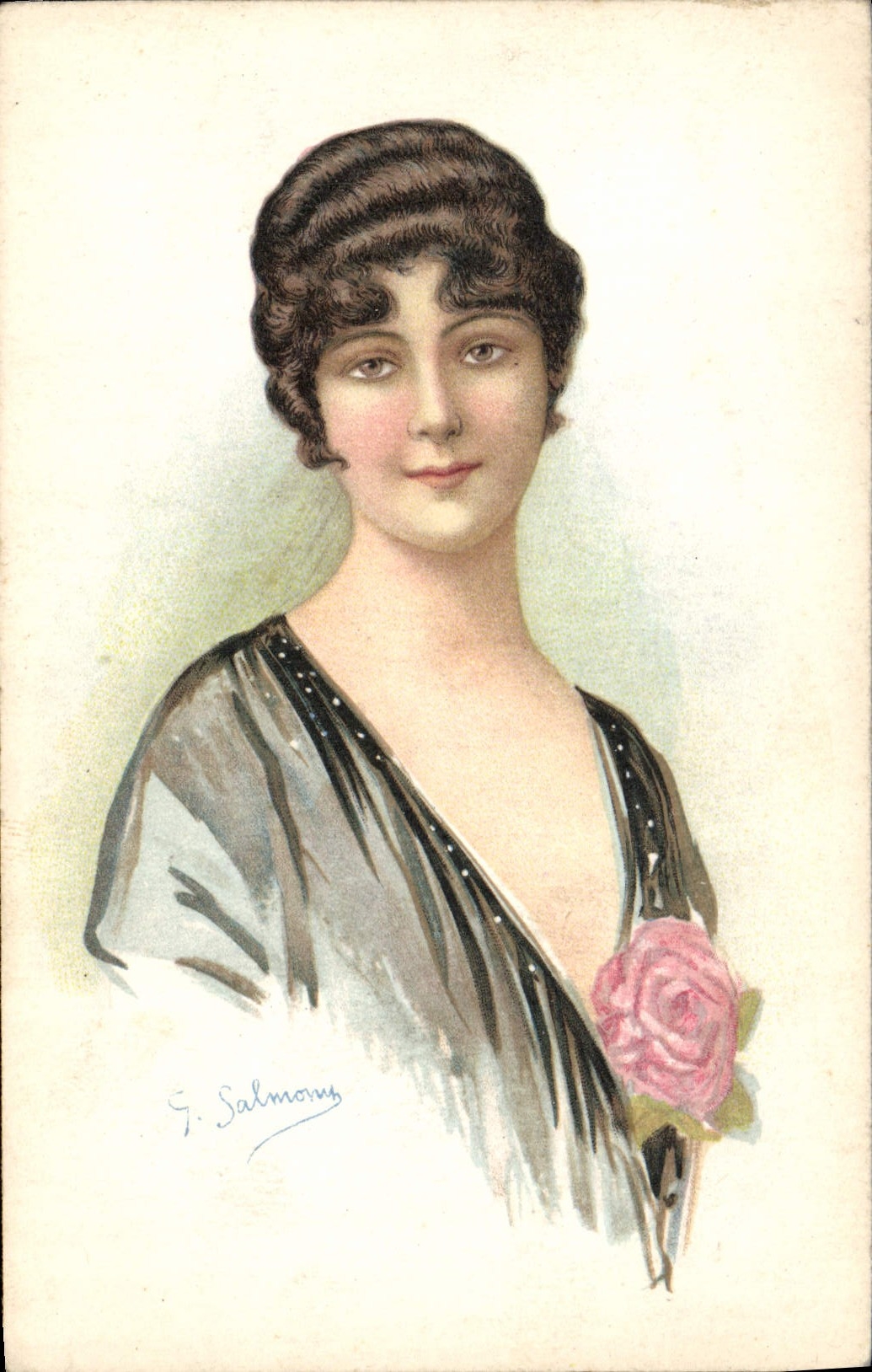 CPA Fantaisie Illustrateur Femme 