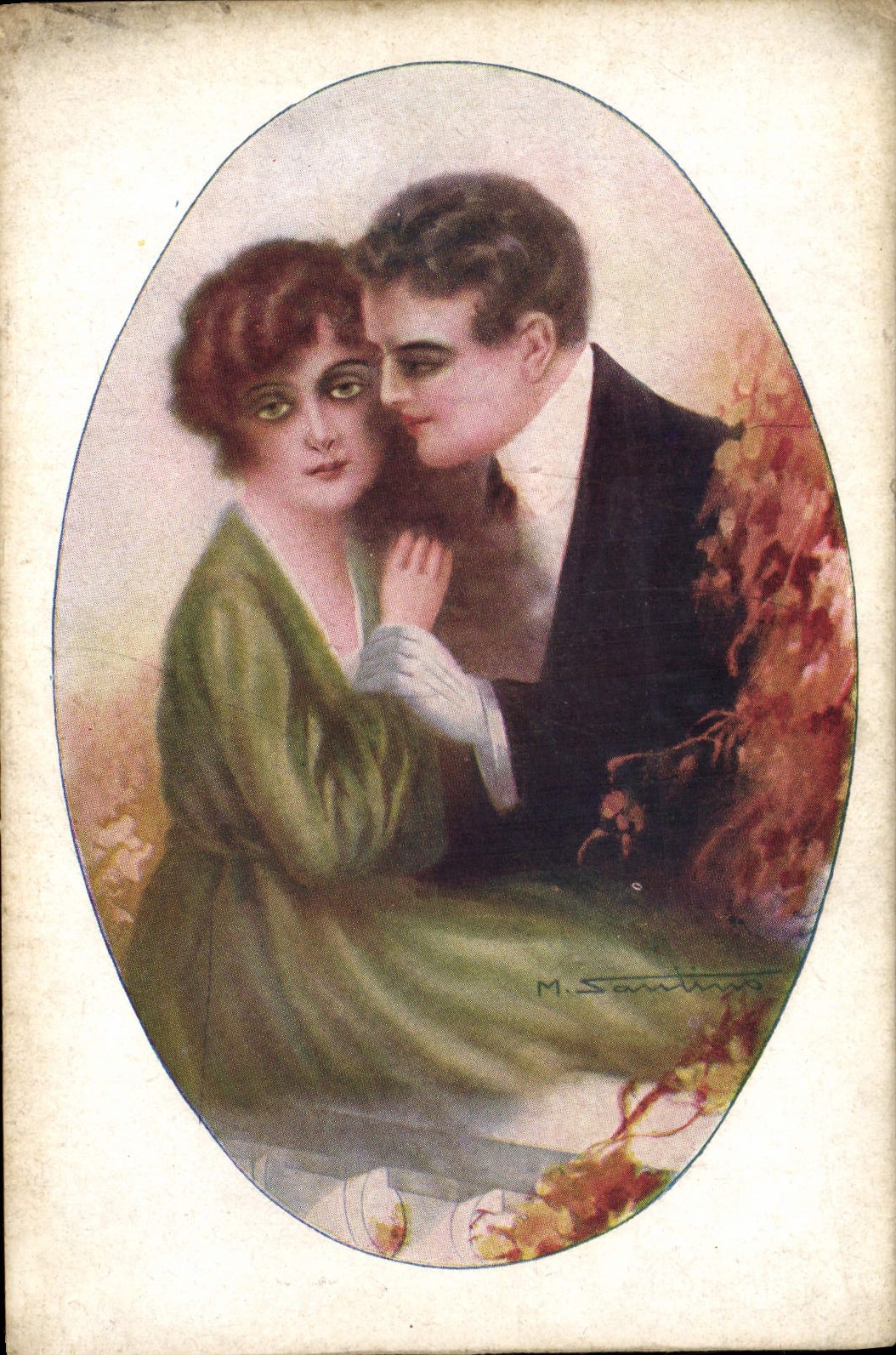 CPA Fantaisie Illustrateur Couple 