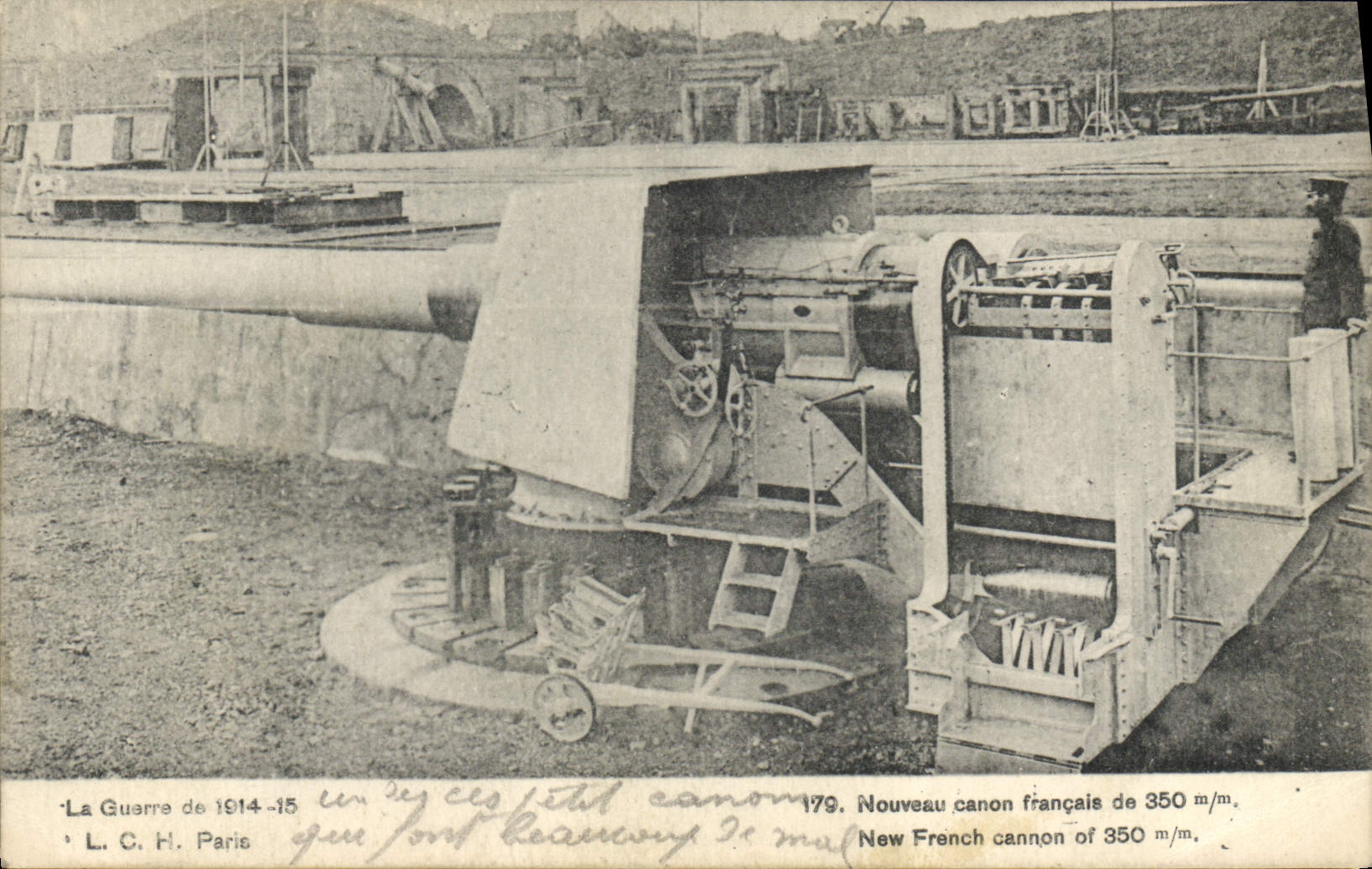 Canon de 350 m/m — La Guerre de 1914-15 — L. C. H. Paris n°179