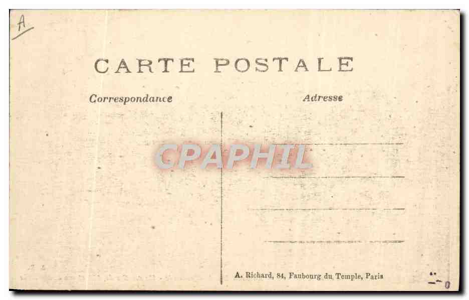Artillerie lourde allemande — Un mortier de 420 et son avant-train — A.R. n°203 — Verso