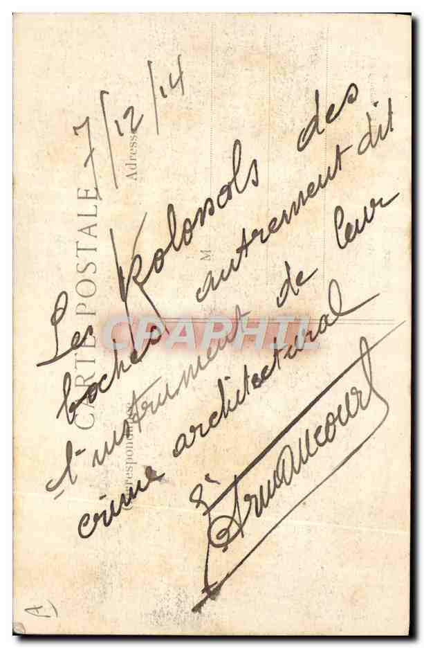 Mortier allemand de 280 — Guerre de 1914 — L. C. H. Paris — Reverso