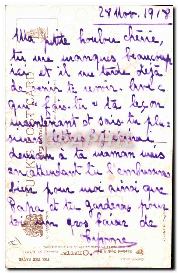 CPA Fantaisie Illustrateur Enfant soldat Militaria  — Verso