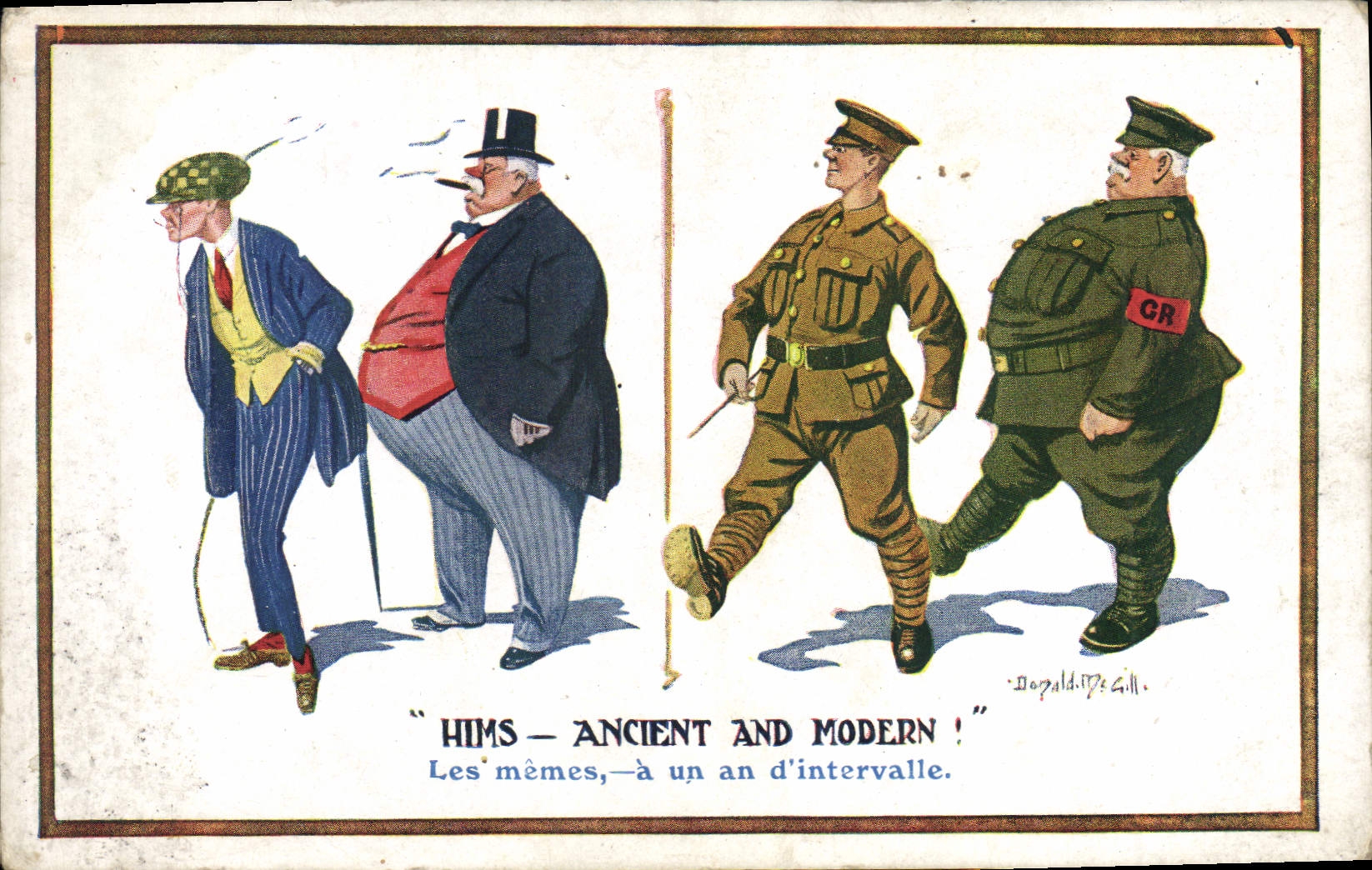 CPA Fantaisie Illustrateur Donald Mc Gill Soldat Militaria
