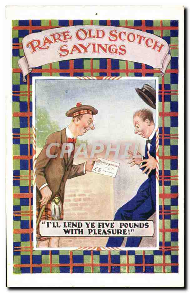 CPA Fantaisie Illustrateur Rare old Scotch Sasyins 