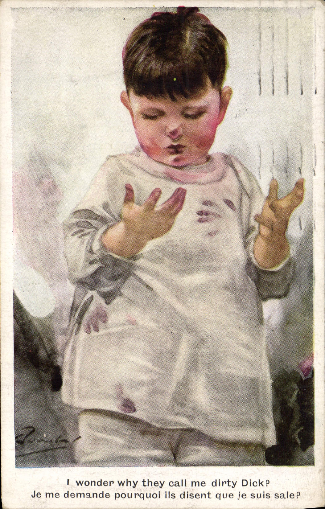 CPA Fantaisie Illustrateur Enfant 