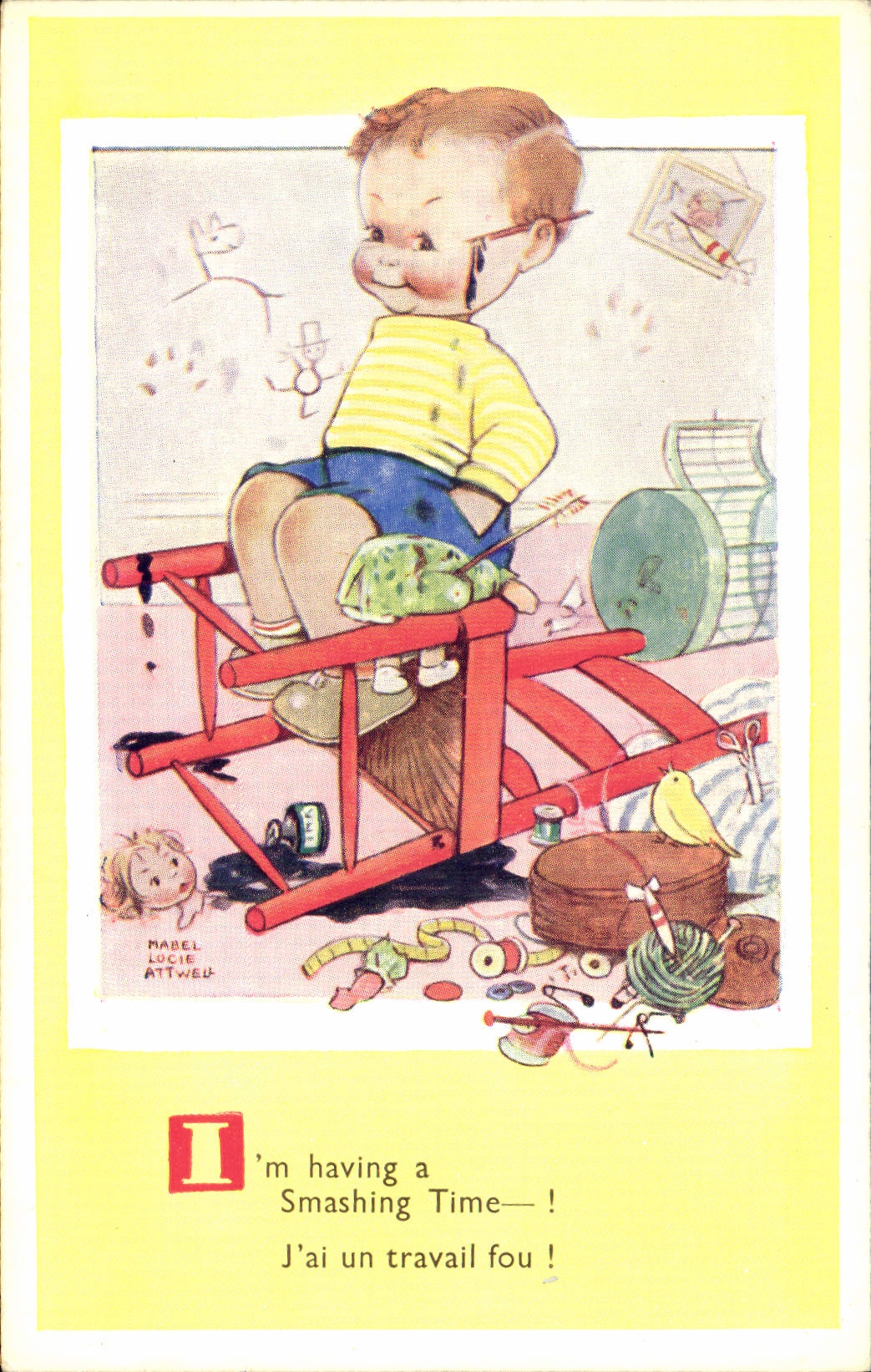 CPA Fantaisie Illustrateur Enfant Mabel Lucie Attwell