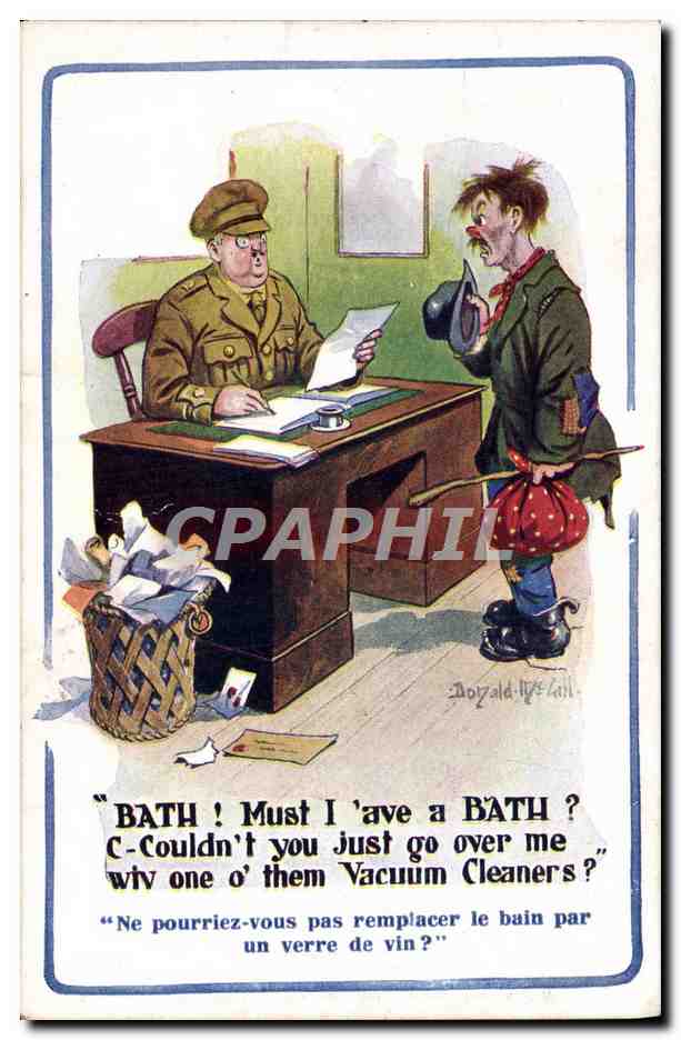 CPA Fantaisie Illustrateur Homme Militaria Donald Mc Gill