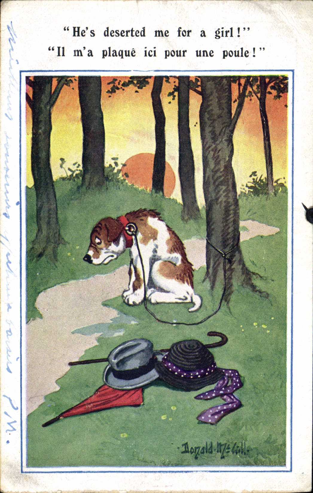 CPA Fantaisie Illustrateur Chien Donald Mc Gill