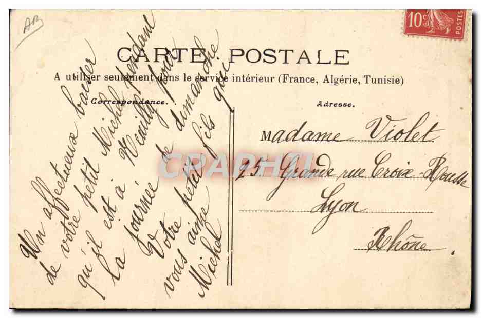 CPA Folklore Bourbonnaise et Bourbonnais Causette sour l'ormeau — Verso
