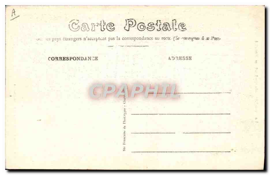 CPA Folklore Le Bourbonnais partant au marche  — Verso