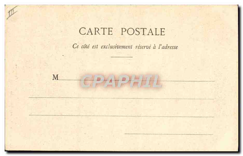CPA Folklore Auvergne Vieille femme — Verso