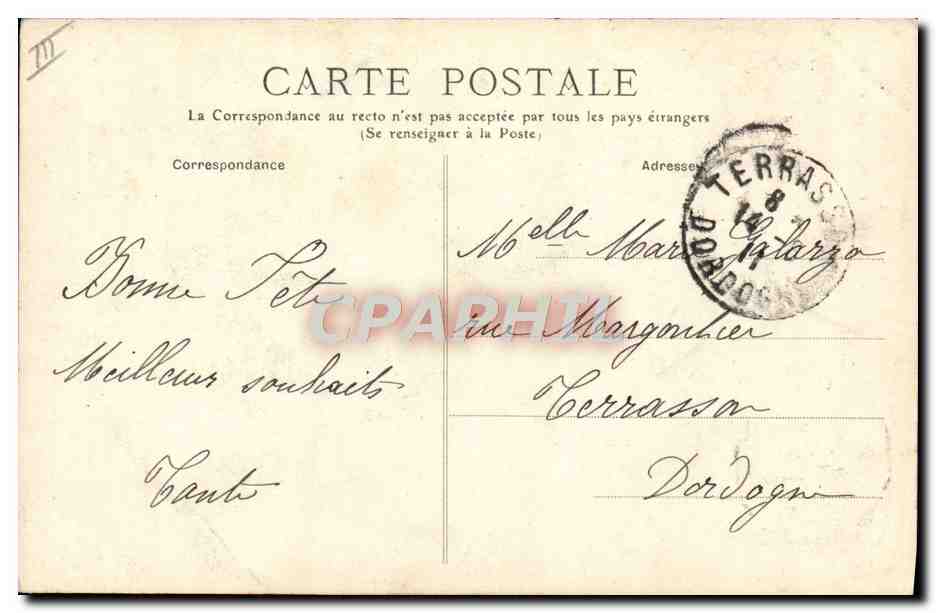 CPA Folklore Auvergne Fermiere d'Auvergne  — Verso